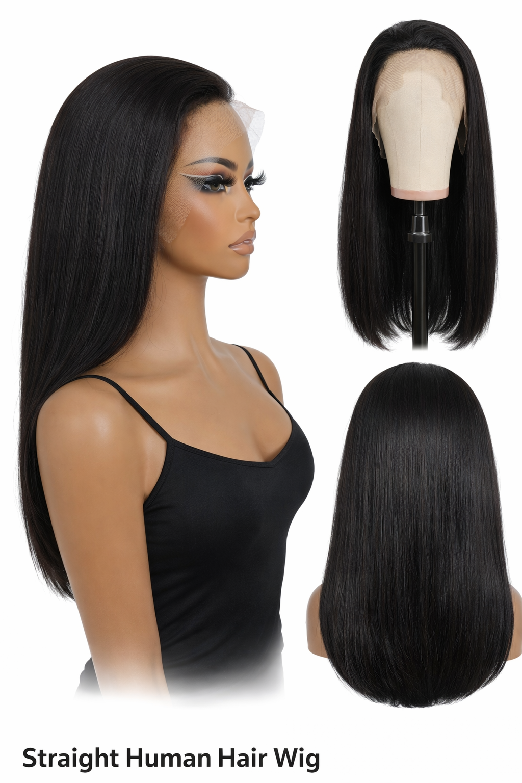 HD 13x4 Lace Frontal Wig – Natural Straight Human Hair | 24 Inches
