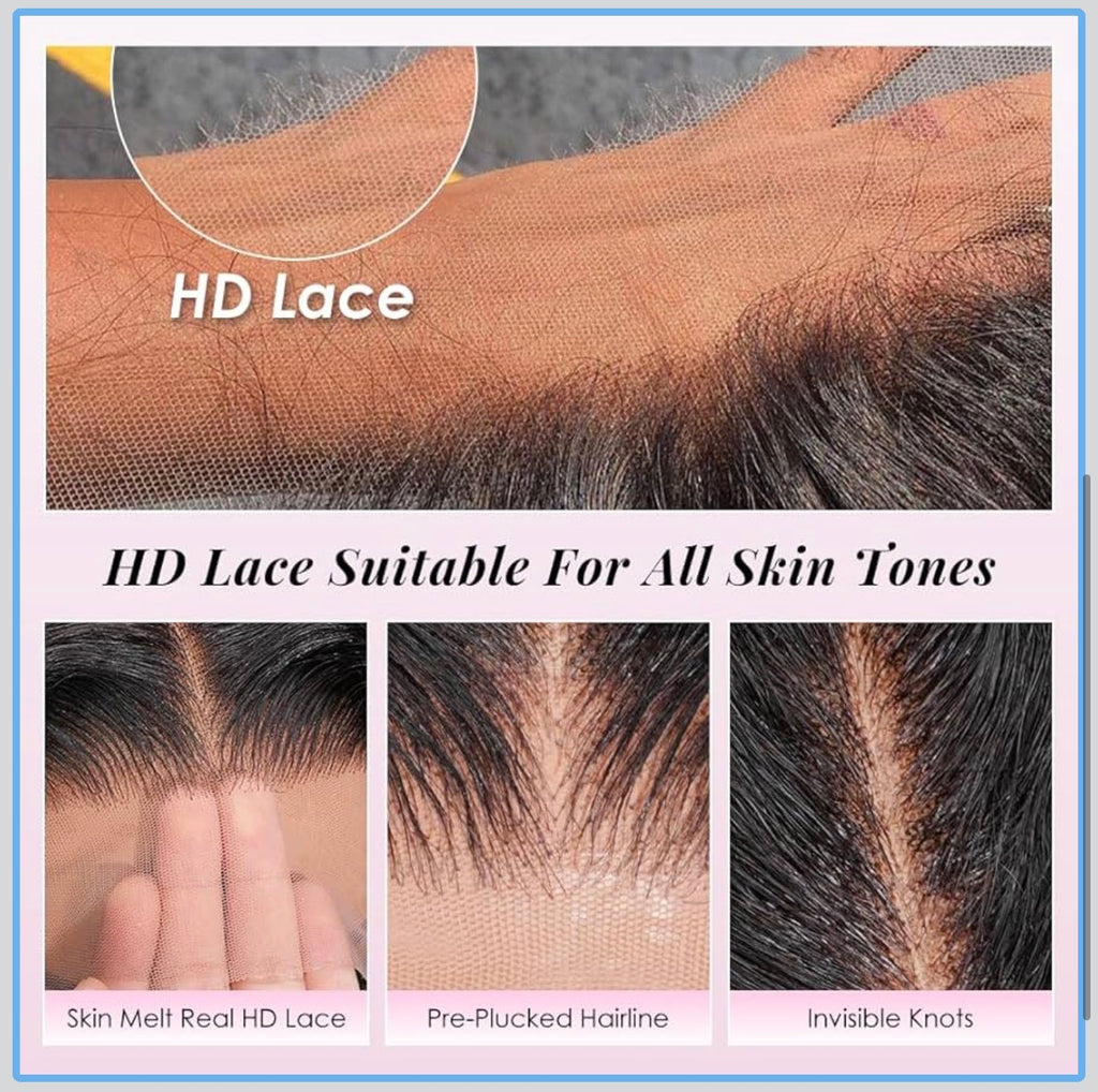 13x4 HD Lace Wig – 180% Density Water Wave