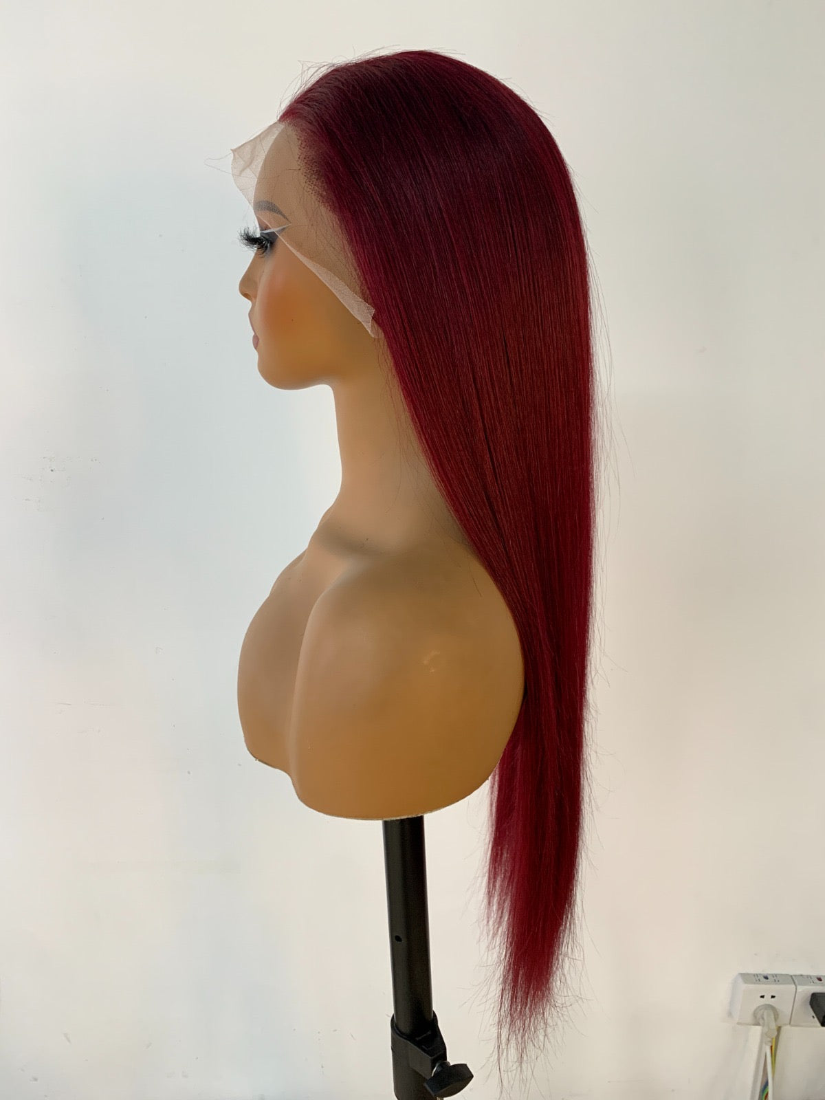 13x4 Lace Frontal Wig – Deep 99J Straight Human Hair