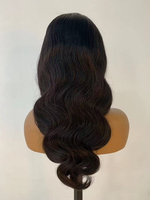 13*4 HD lace frontal wigs , 180 % density natural color ,Body wave