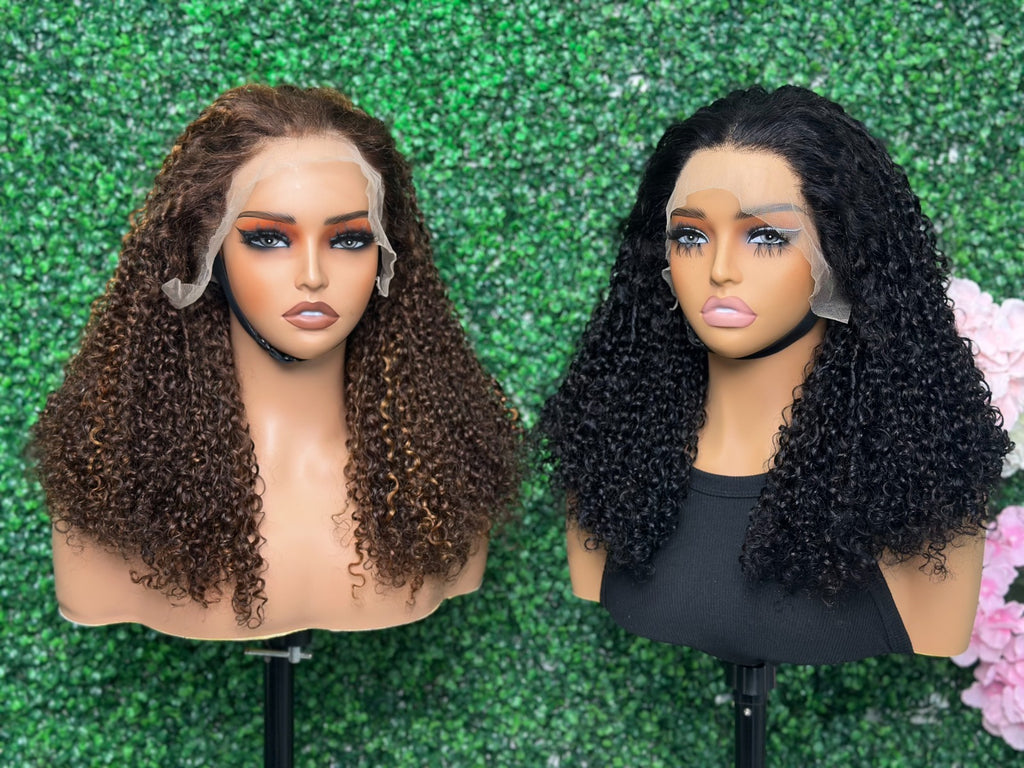 HD Lace Pixie Curly Wig – 100% Raw Human Hair | 300% Density | Double Drawn