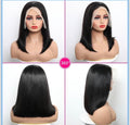 13*4 lace front 180% density 
Colored Straight bob