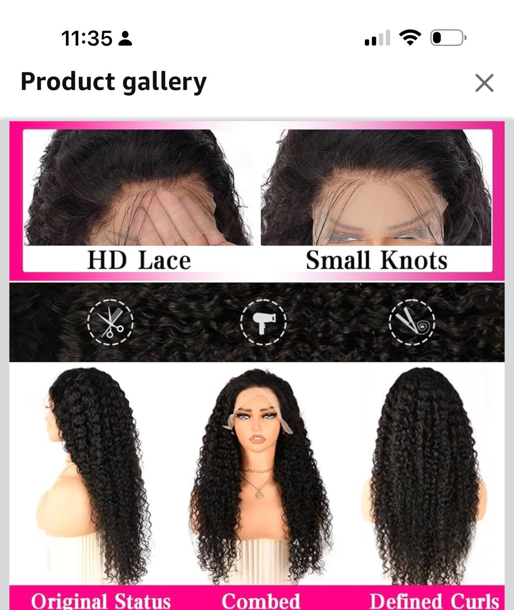 13x4 HD Lace Wig – 180% Density Water Wave