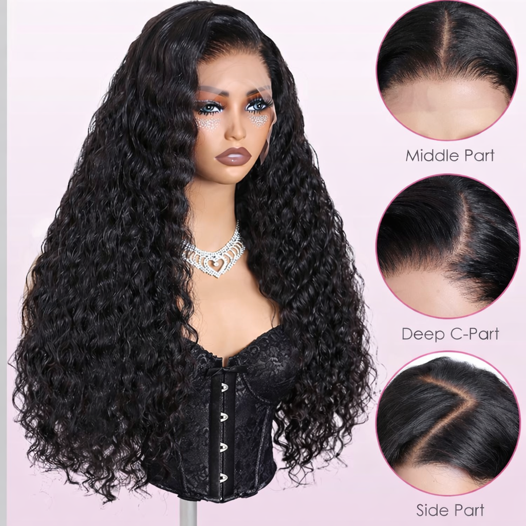 13x4 HD Lace Wig – 180% Density Water Wave