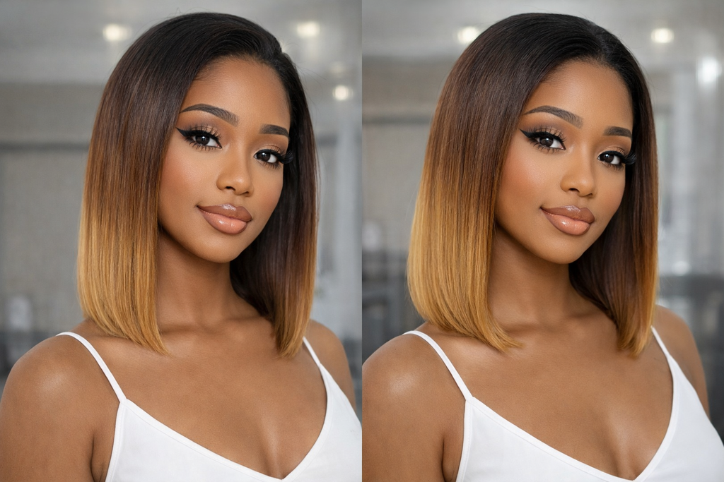 13*4 lace front 180% density 
Colored Straight bob