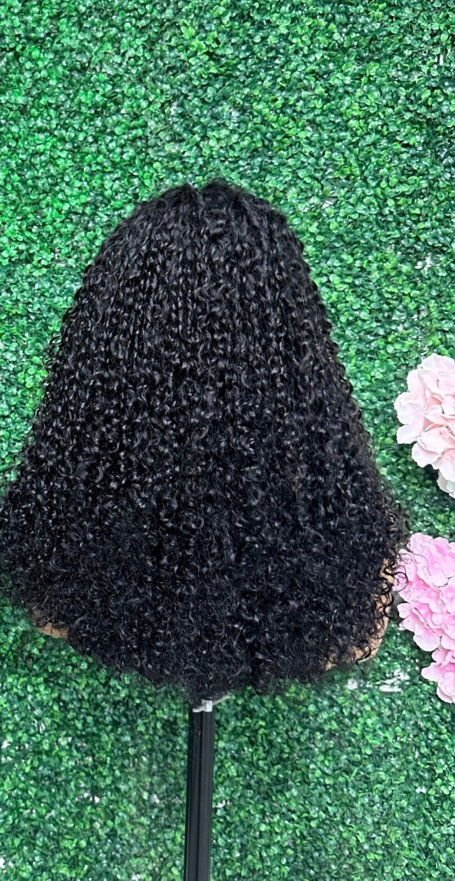 HD Lace Pixie Curly Wig – 100% Raw Human Hair | 300% Density | Double Drawn