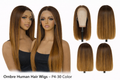 13x4 Lace Frontal Wig – P4/30 Straight Human Hair | 24 Inches
