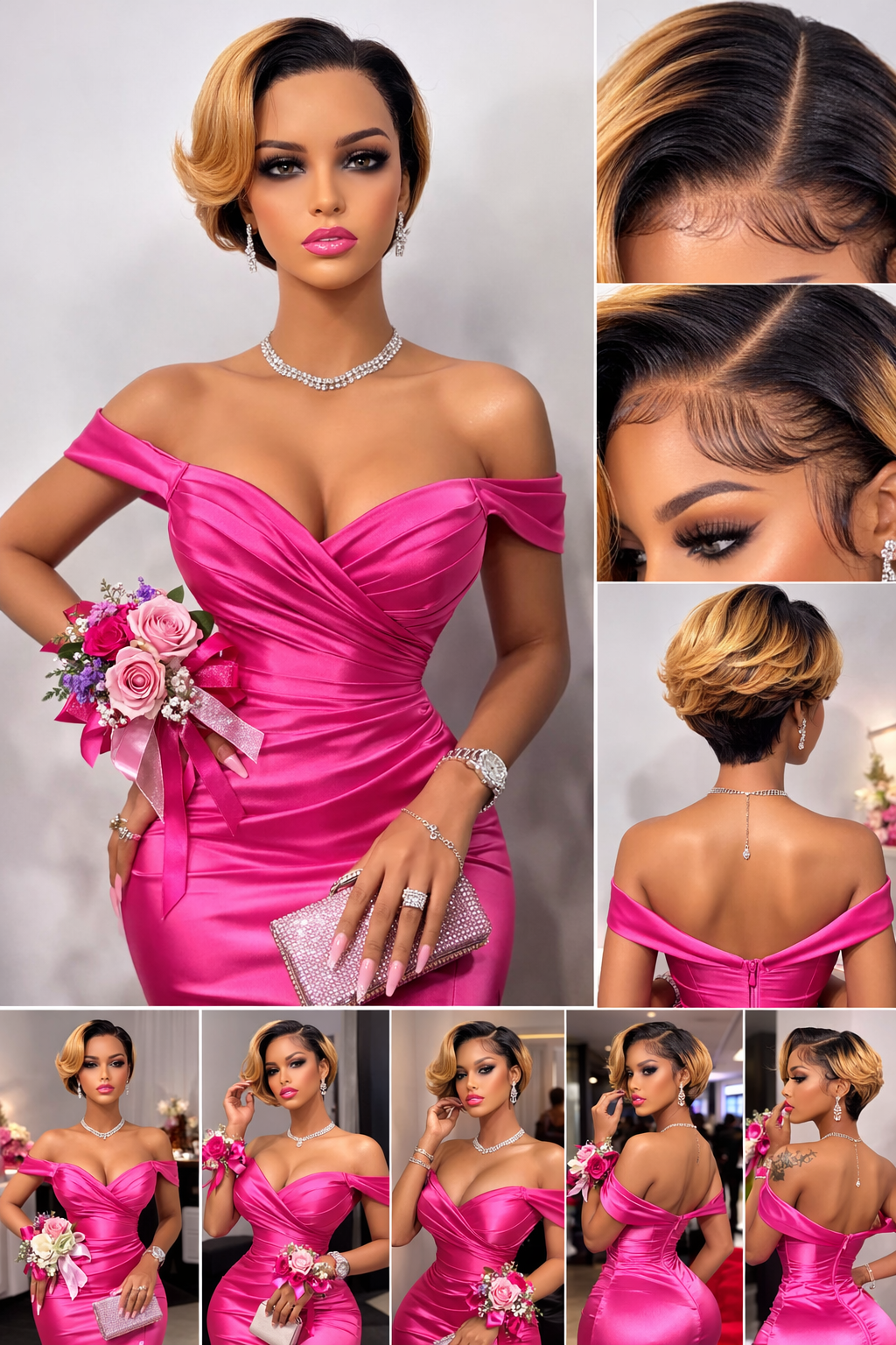 13×4 Transparent Lace Pixie Cut Wig – Premium Human Hair