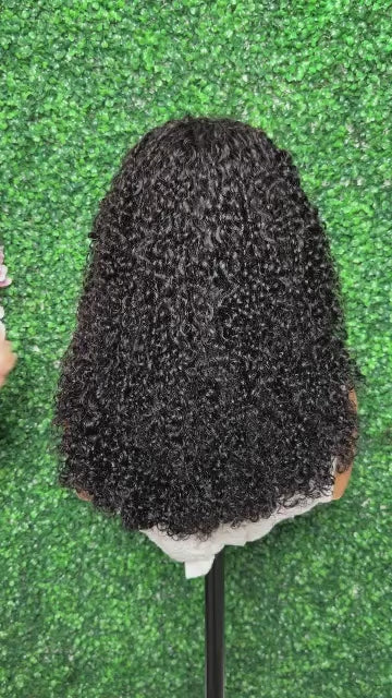 HD Lace Pixie Curly Wig – 100% Raw Human Hair | 300% Density | Double Drawn