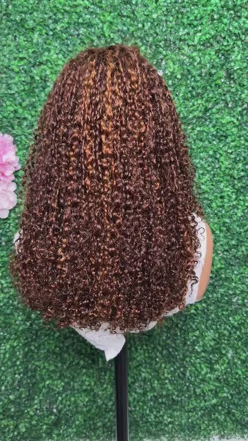 HD Lace Pixie Curly Wig – 100% Raw Human Hair | 300% Density | Double Drawn